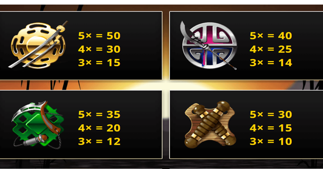 tanzakura paytable 1 paytable