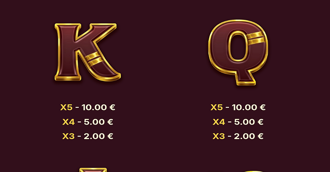 the age of cleopatra paytable 4 paytable