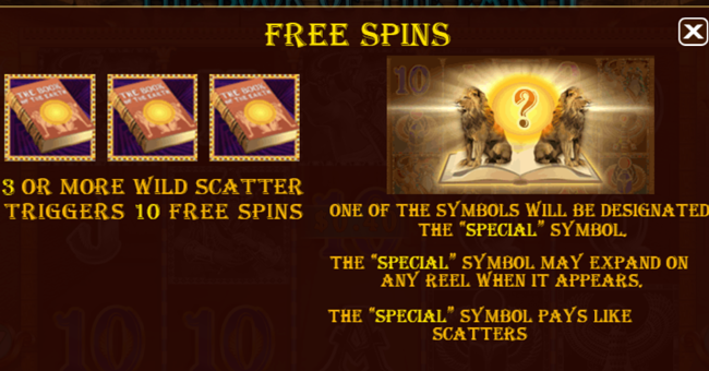 the book of the earth paytable 1 paytable