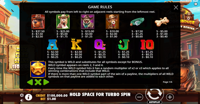 the dog house no dog left behind paytable paytable