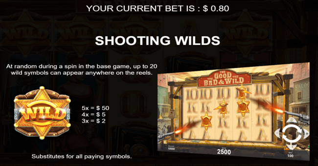 the good the bad and the wild paytable 1 paytable