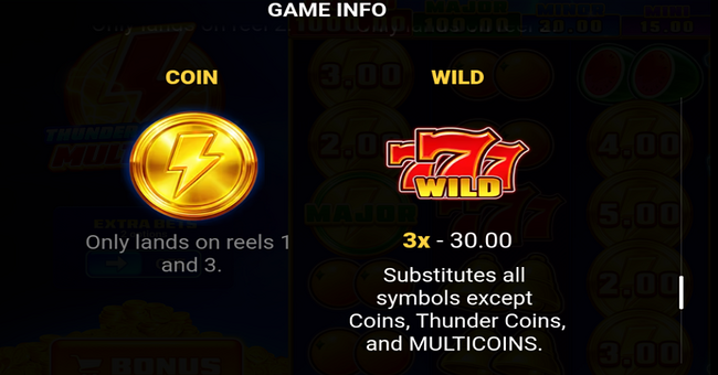 thunder coins xxl multicoin paytable 1 paytable