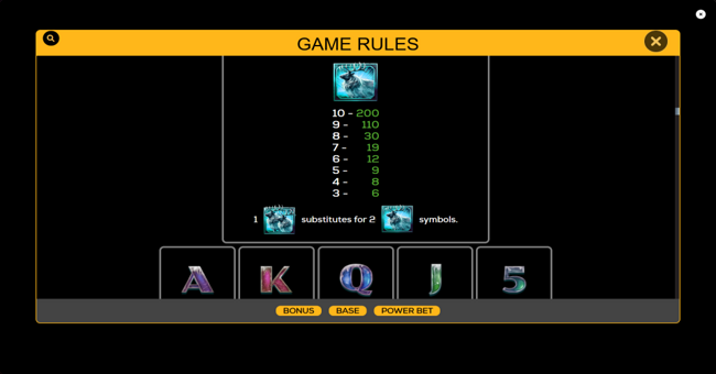 thunder tusk paytable 3 paytable