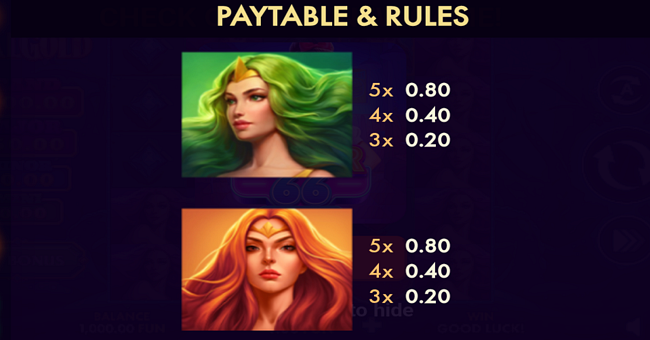 tidal gold paytable 3 paytable