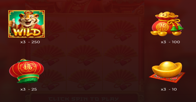 tiger king fortune paytable 1 paytable