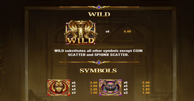 tomb of gold 2 paytable 1 paytable