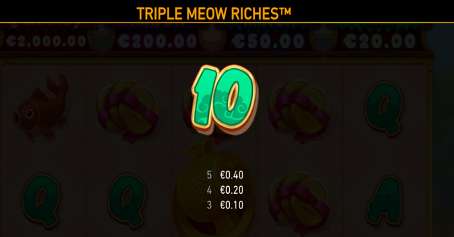 triple meow riches paytable 4 paytable