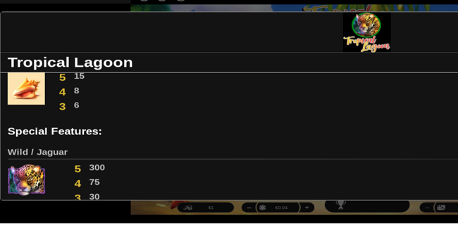 tropical lagoon paytable 3 paytable