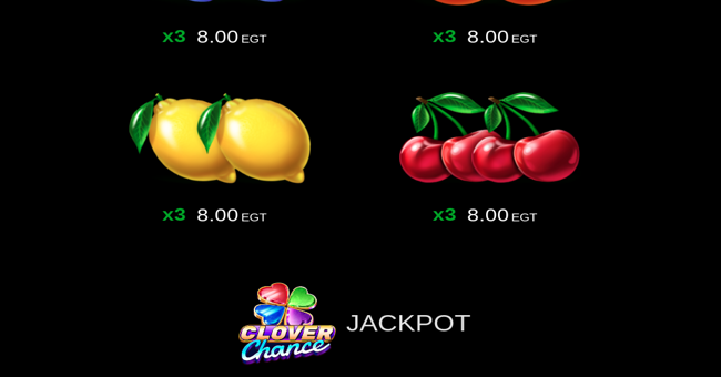 ultimate fruits clover chance paytable 3 paytable