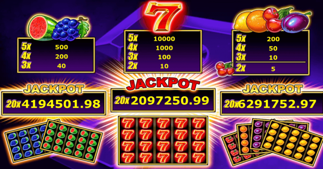 ultra sevens paytable paytable