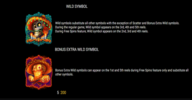 un dia de muertos paytable paytable