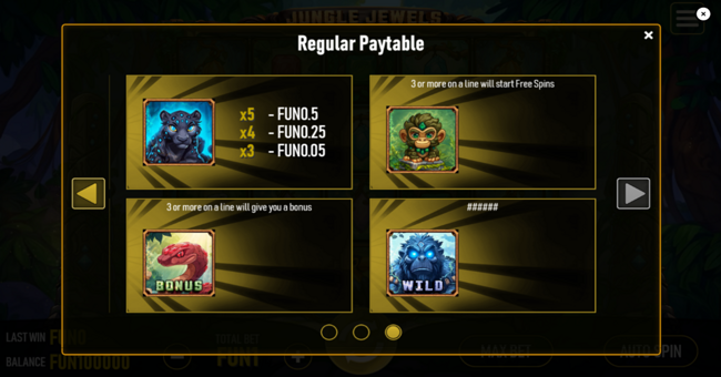 urgent games jungle jewels paytable 3 paytable