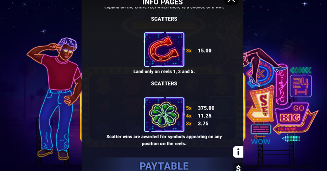 vegas kingmaker 5 paytable 1 paytable