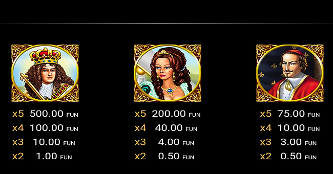 versailles gold buy bonus paytable 1 paytable
