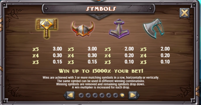 viking runecraft 100 paytable 2 paytable