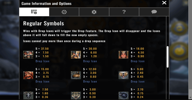 viking victory paytable paytable