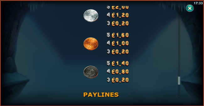 vikings go berzerk reloaded 3 paytable