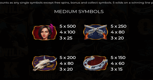 western tales paytable 1 paytable