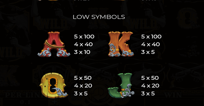 western tales paytable 2 paytable