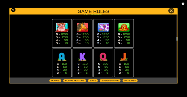 when pigs fly 2 bringing home the bacon paytable paytable