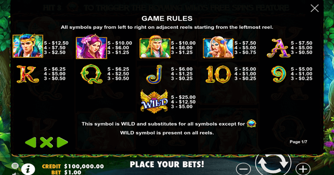 widpixiespaytable paytable