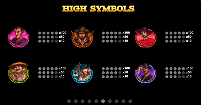 wild bills bounties paytable 1 paytable