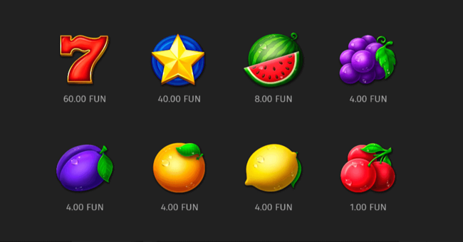 wild cash paytable paytable