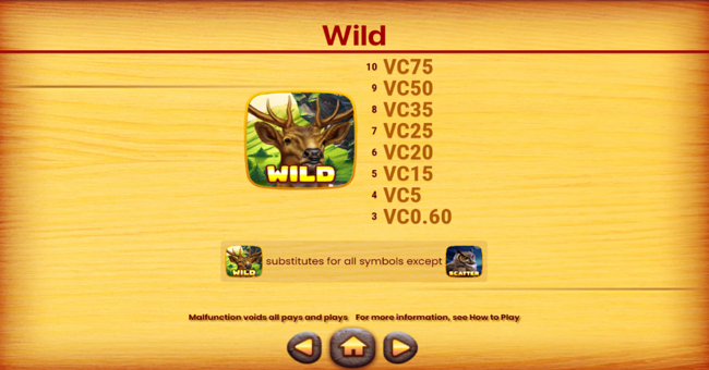 wild flow paytable 1 paytable