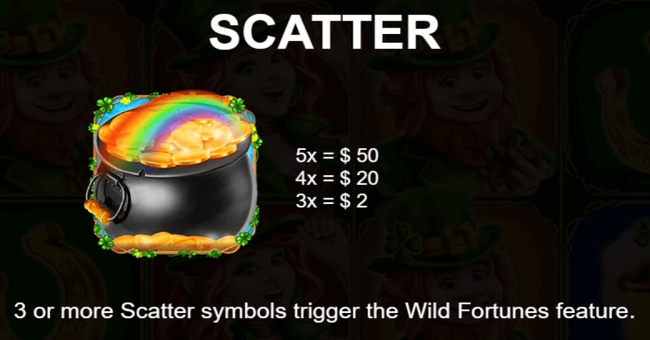 wild fortunes paytable 2 paytable