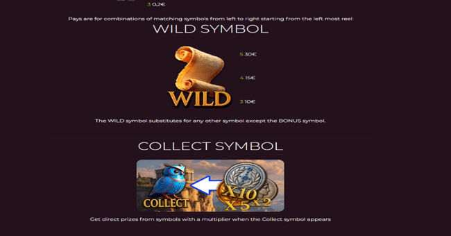 wisdom of athena paytable 2 paytable