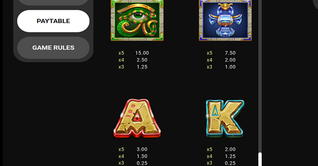 wrappin more gold paytable 2 paytable
