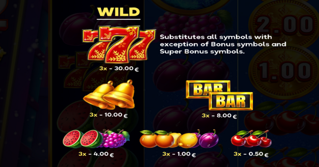 xmas coins 2 ultimate running wins paytable 1 paytable