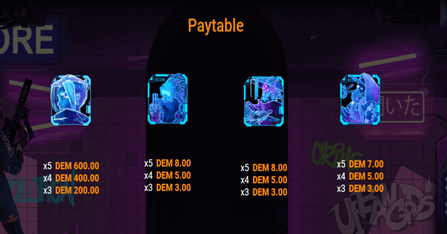 zero day paytable paytable