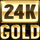 24k gold shamrock on scatter symbol icon