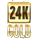 24k gold tiger scatter symbol icon