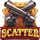 3 bandits scatter symbol icon