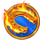 3 buffalos fireshoe blue scatter symbol icon