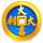 3 coin golden peacock blue scatter symbol icon