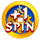 3 coin golden peacock blue spin scatter symbol icon