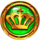 3 crown coins scatter 3 symbol icon