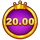3 crowned pots purple scatter symbol icon