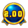 3 fortune cups blue scatter symbol icon