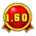 3 fortune cups red scatter symbol icon