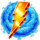 3 orbs of zeus blue scatter symbol icon