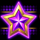 40 sevens purple star symbol icon