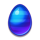 4 easter eggs pots blue egg scatter symbol icon