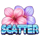 attack huge mushroom scatter flower symbol icon