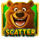 bear crazy scatter symbol icon