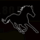 black horse black horse scatter symbol icon