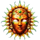brazilian mask fire scatter 2 symbol icon